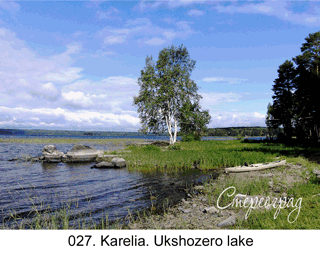 <b>027. </b>Karelia. Ukshozero lake. (3D shooting : with step to step moving). 2013. 70x50 cm.<br>
 Price - <b>17500</b> roubles unframed